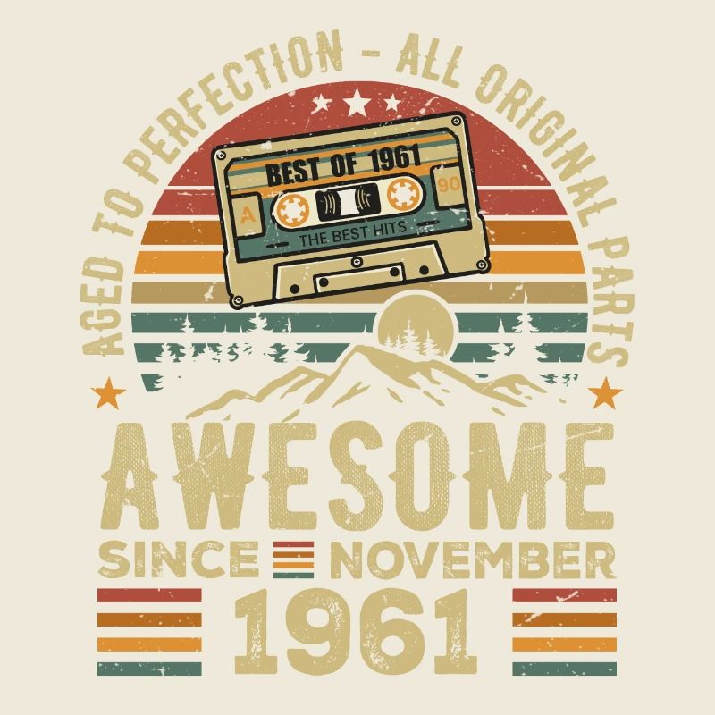 Awesome Since November 1961 Gift November 1961