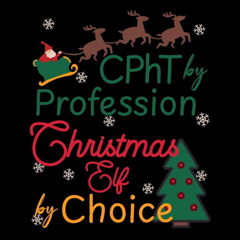CPhT Noël Noël Elf certifié Pharmacy tech