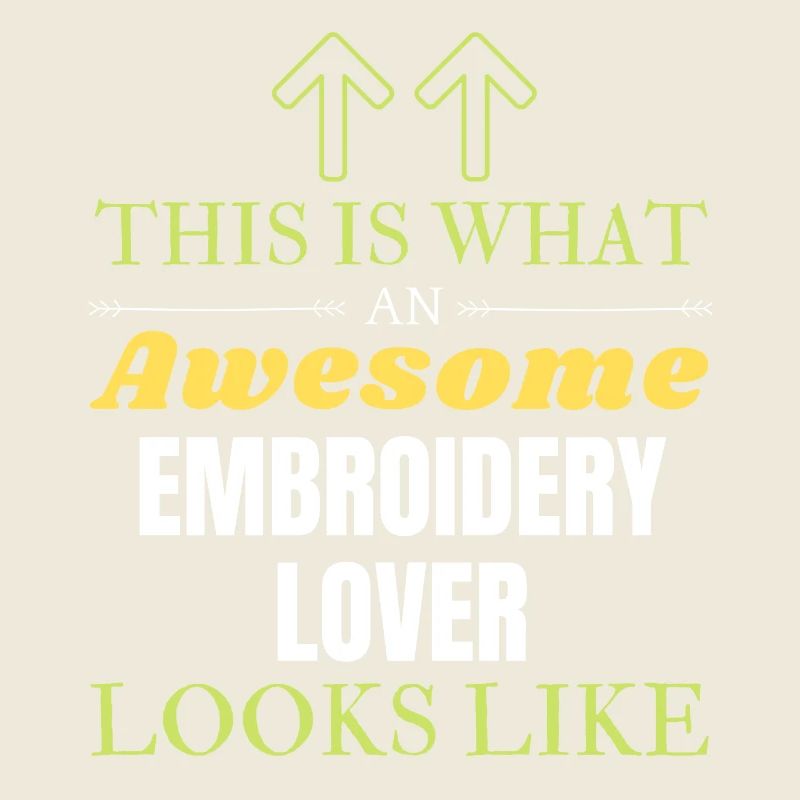 This is what an awesome Embroidery lover looks lik