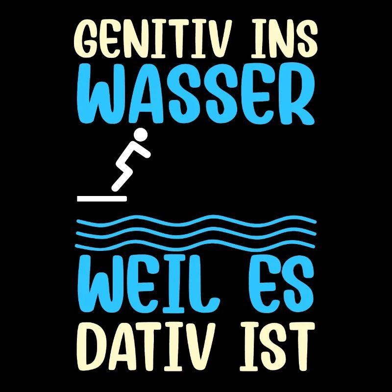 Genitive into the water, because it's dative grammar