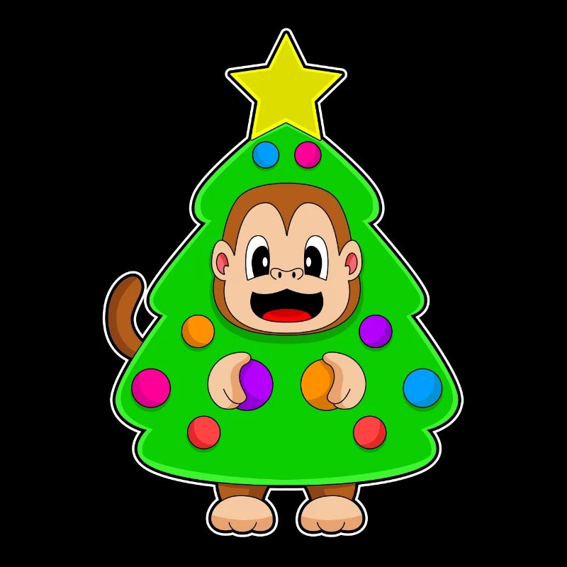 Singe Noël Arbre de Noël