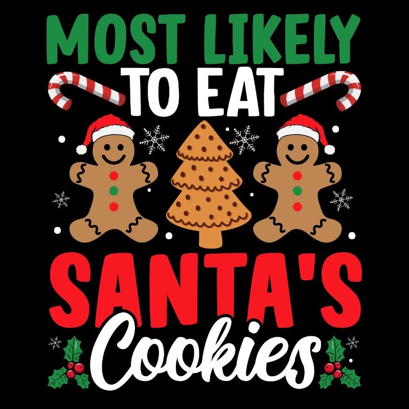 Le plus susceptible de manger des biscuits de Noël du Père Noël Naugh