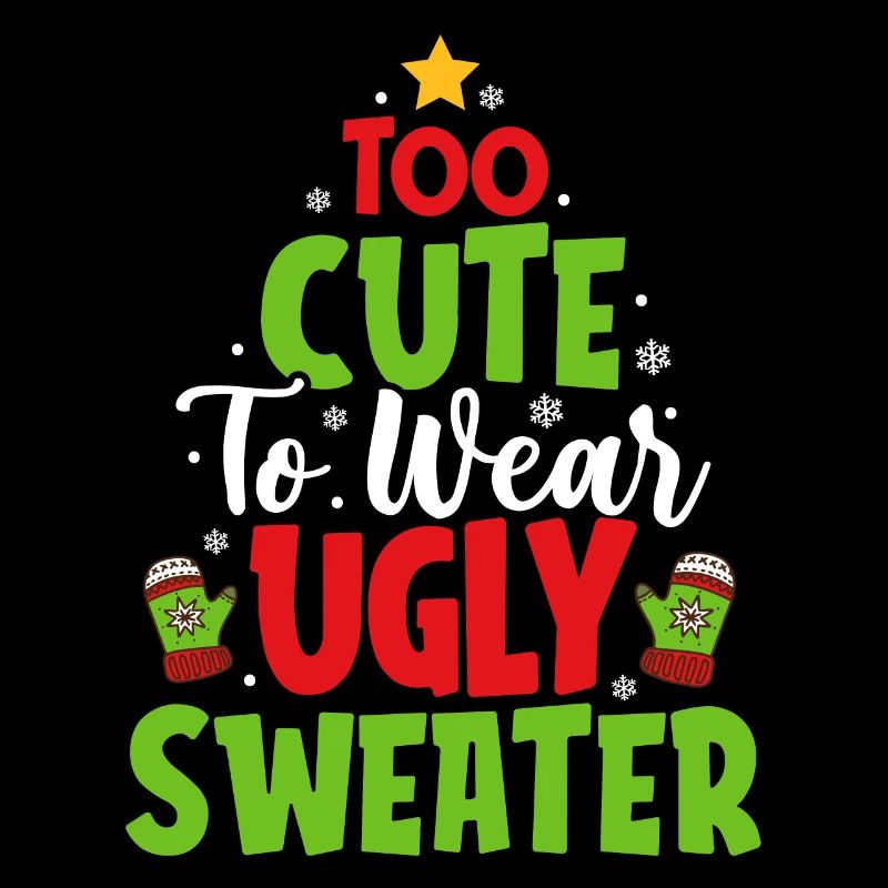 Trop mignon pour porter un pull laid Vacances de Noël