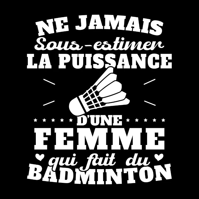 Die Kraft einer Frau, die Badminton spielt