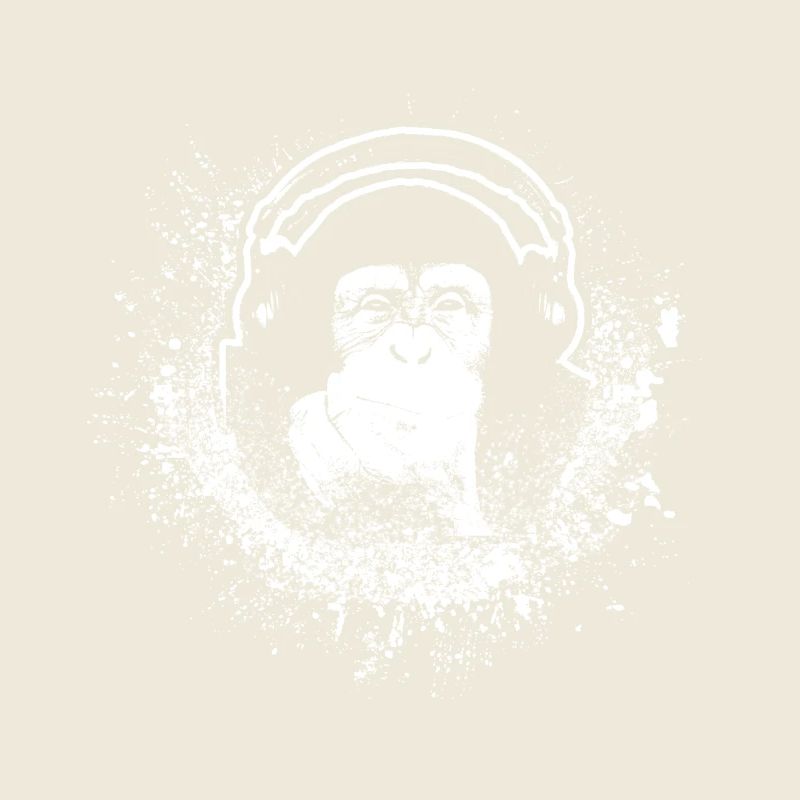 Monkey With Headphone