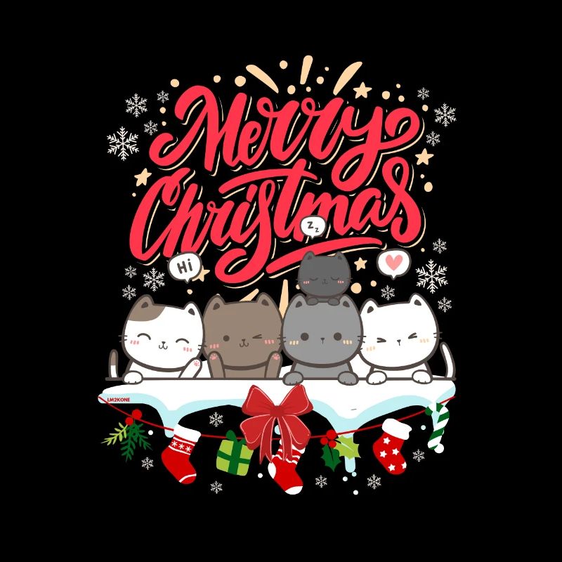 Chat mignon de Noël - Cute christmas cat