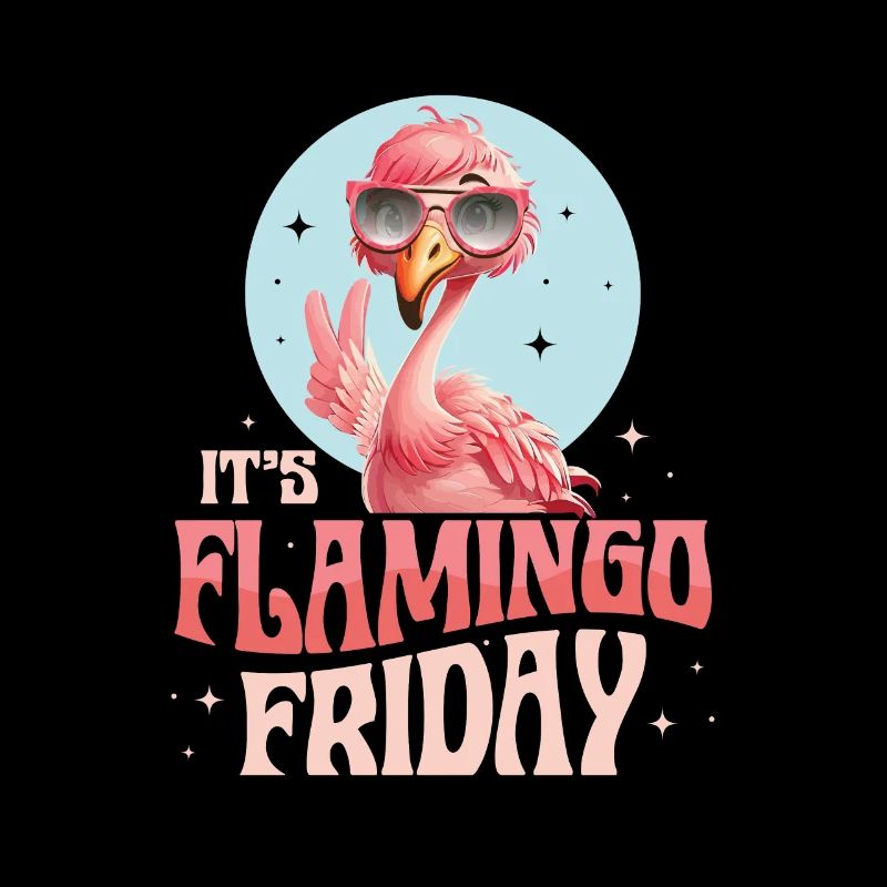 C’est Flamingo Friday Oiseau Rose Mignon