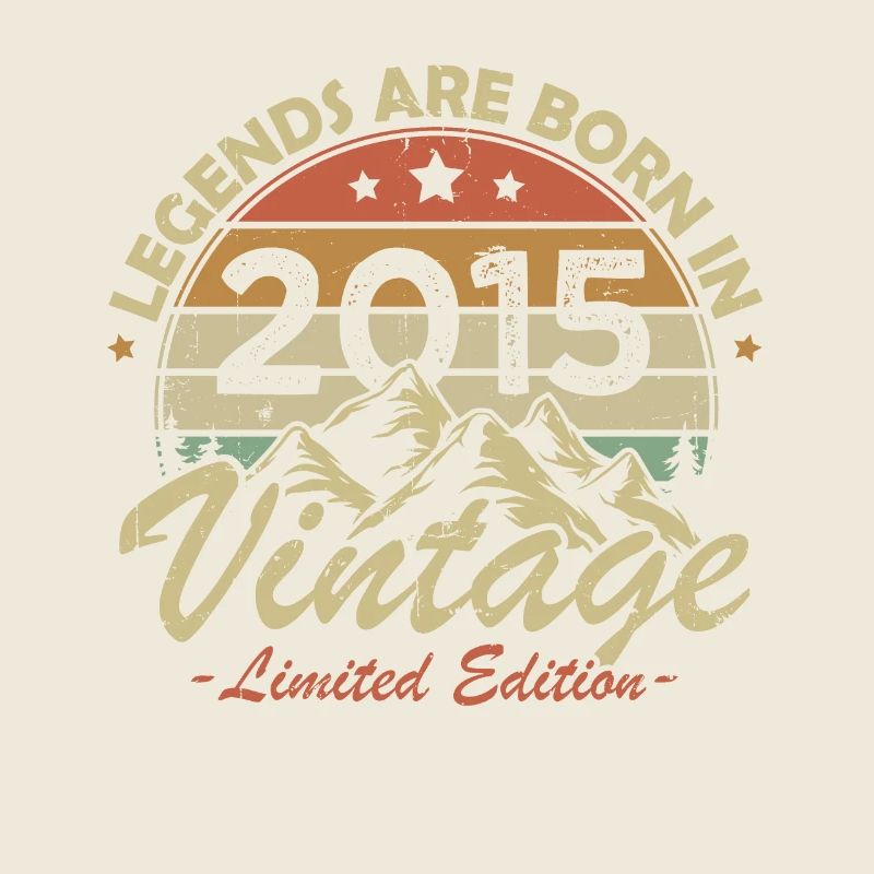 The Legends Are Born In 2015 Vintage Gift
