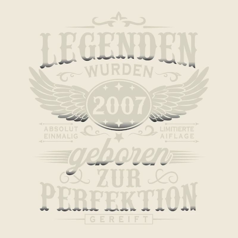 Legenden Wurden 2007 Geboren Geburtstag Geschenk