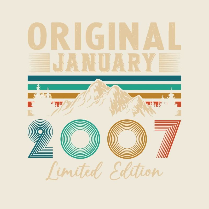 Geburtstagsgeschenk Geboren im Januar 2007