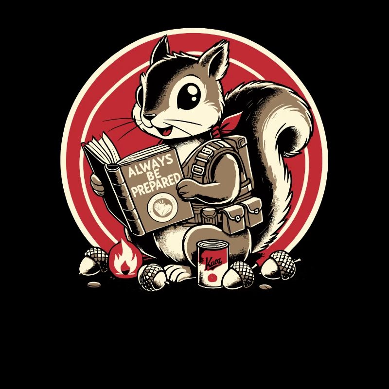Always be prepared for the prepper squirrel