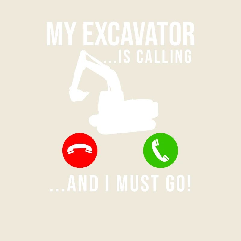 Excavator Construction Worker