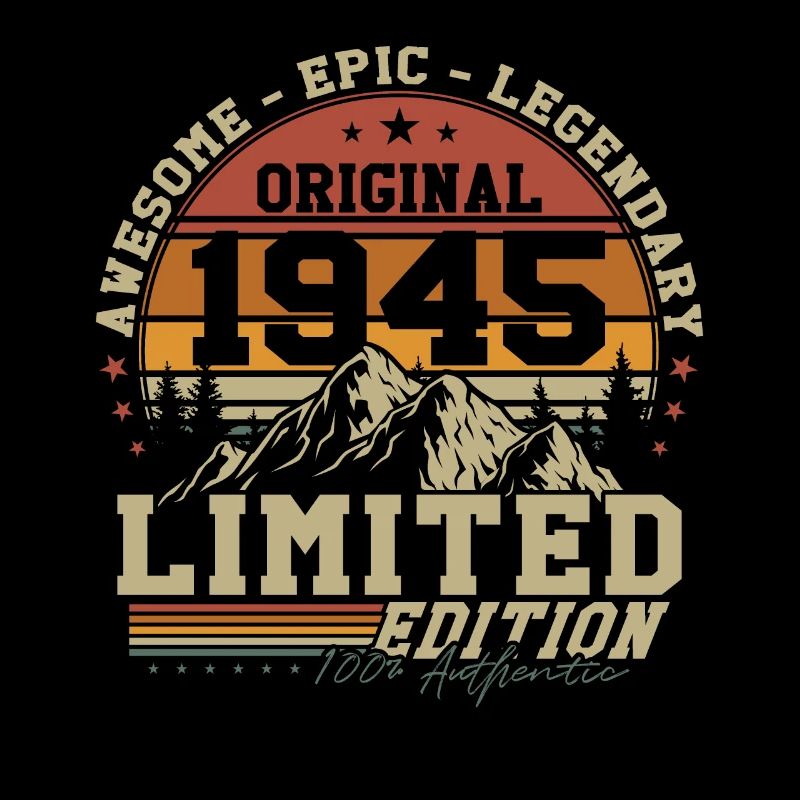 Original 1945 Vintage Cadeau d’anniversaire