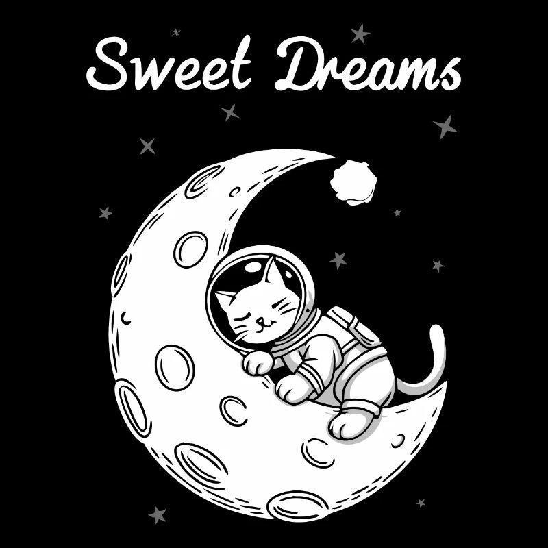 LES CHATS DORMENT SUR LA LUNE