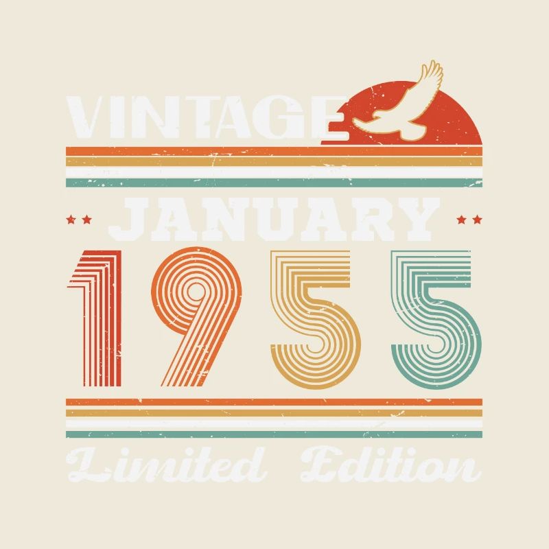 70 Jahre Geburtstagsgeschenk Geboren im Januar 1955