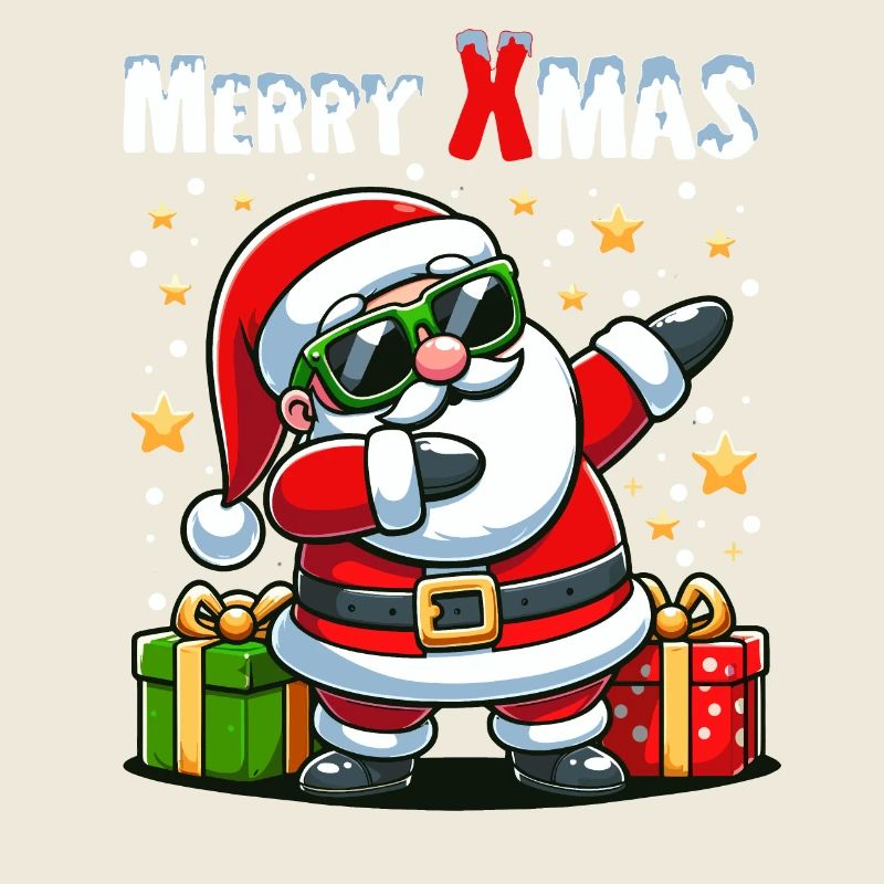 Weihnachten Weihnachtsmann Dabbing Geschenk Lustig