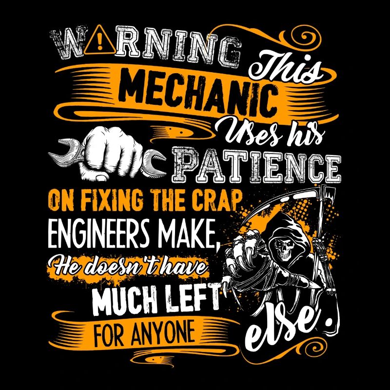 Funny Mechanic Warning