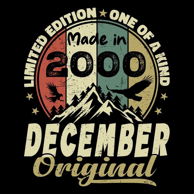 Vintage Cadeau Anniversaire Rétro - Décembre 2000
