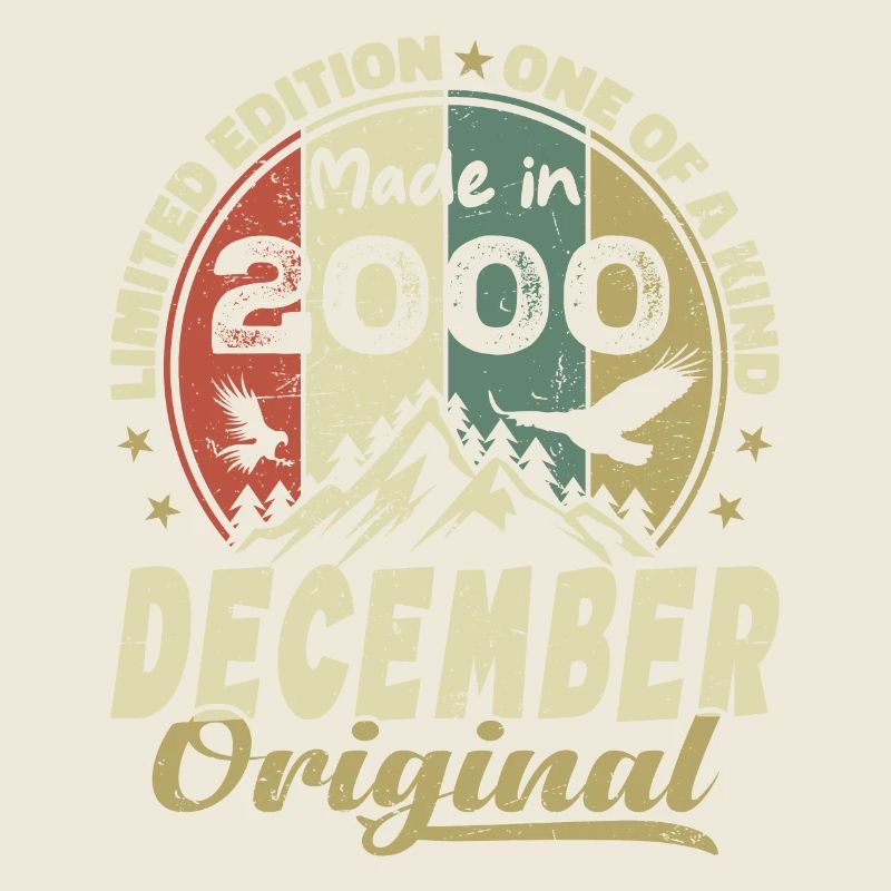 Vintage Retro Geburtstagsgeschenk - Dezember 2000