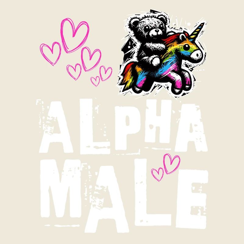 Alpha Einhorn - Süßer Teddy reitet auf Einhorn