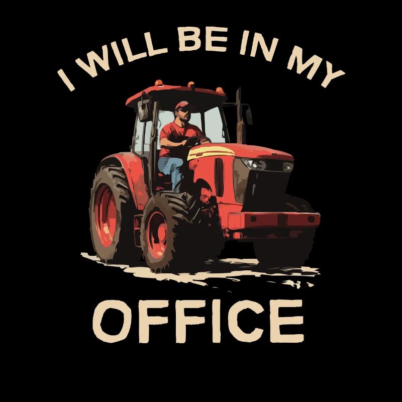 Ich Werde In Meinem Büro Sein Traktorfahrer