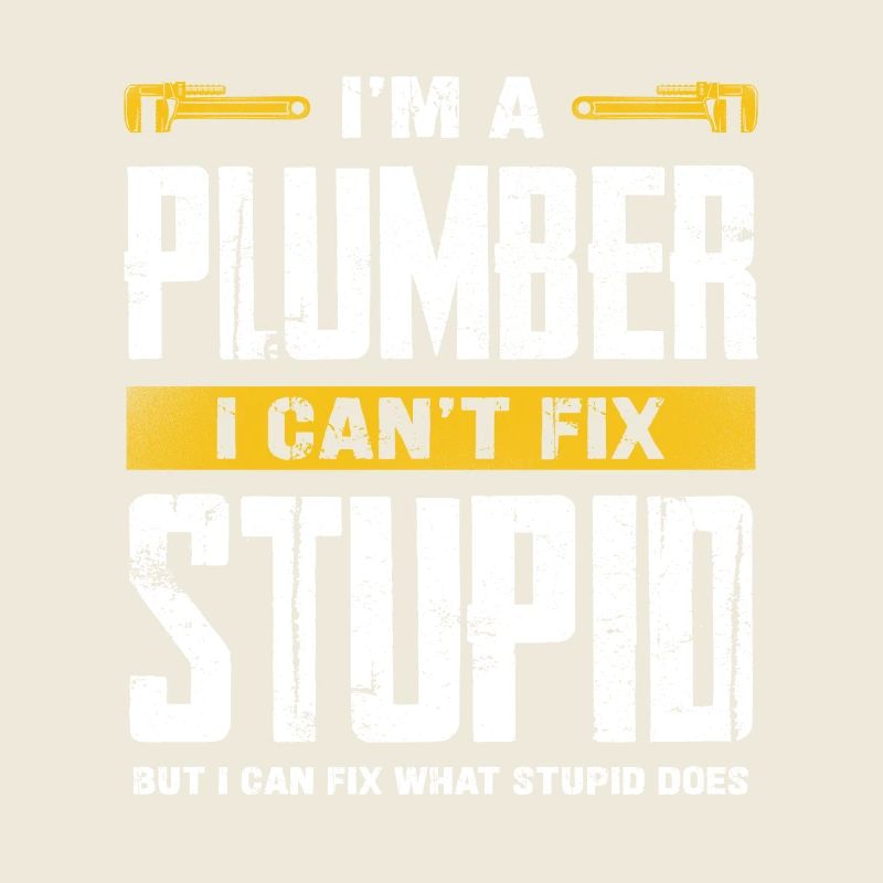 Ich Bin Ein Klempner Ich Kann Dumm Nicht