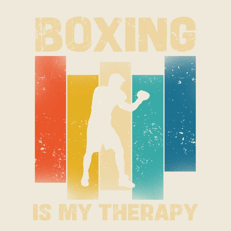 La boxe est ma thérapie style rétro