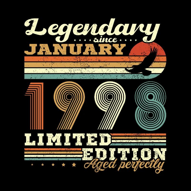 Birthday Gift Born In January 1998