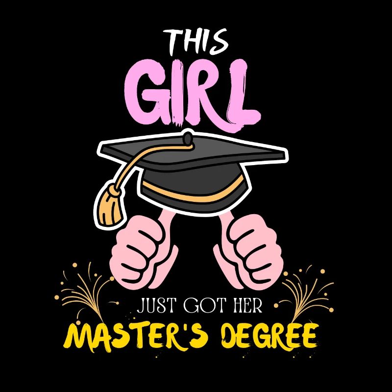 This girl got here master's degree graduation