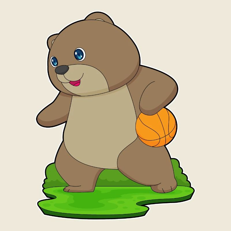 Ours basketteur basketteur