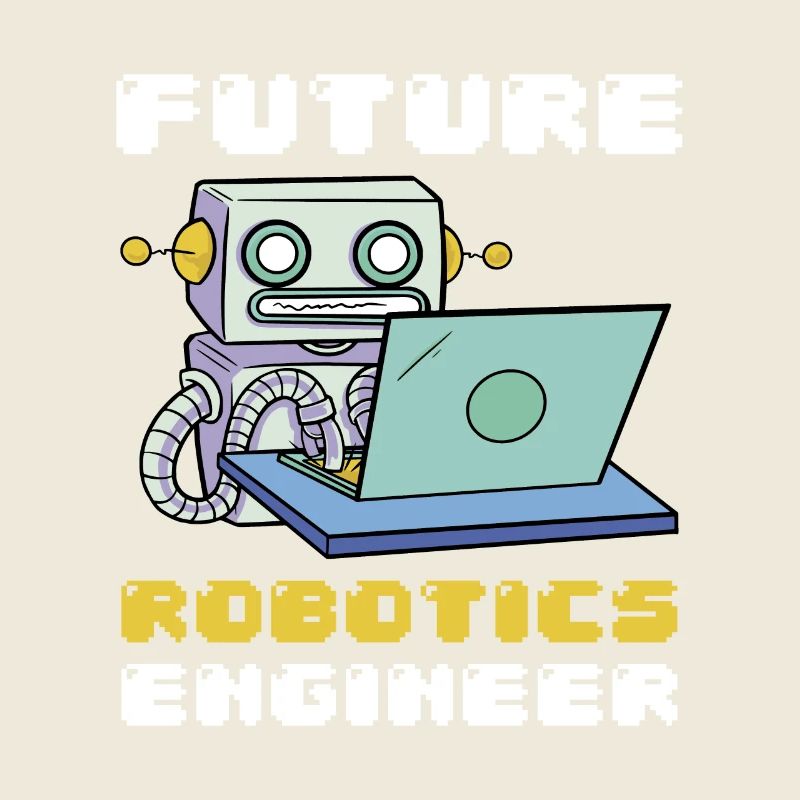 Future Robotics Engineer Roboter Laptop