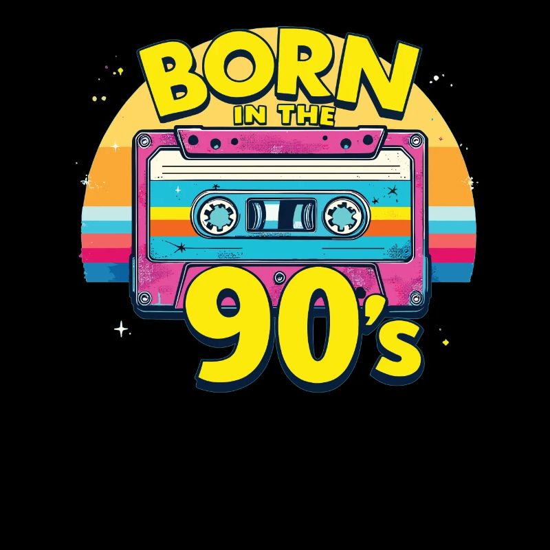 Born in the 90's Cassette Retro Look 90s Fans