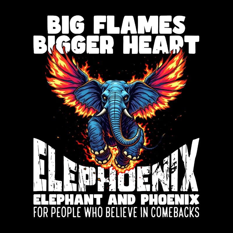 GROSSE FLAMMEN, GRÖSSERES HERZ - ELEPHOENIX
