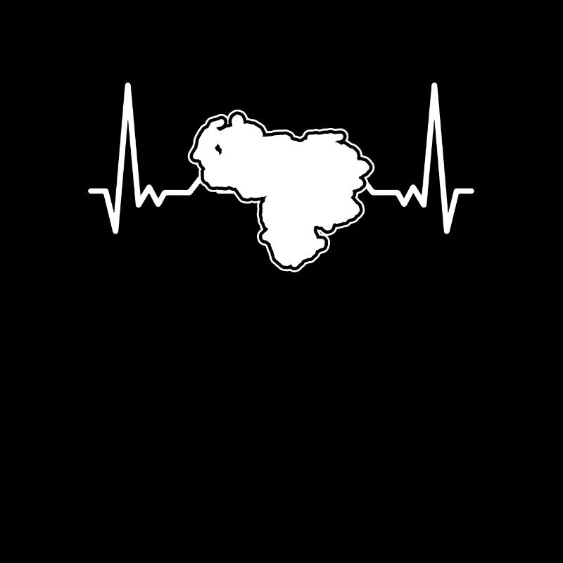 Venezuela Heartbeat Map Venezuelan
