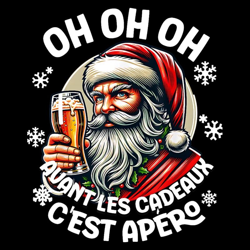 Vor den Geschenken heißt es Aperitif Weihnachtsmann Weihnachtsmann