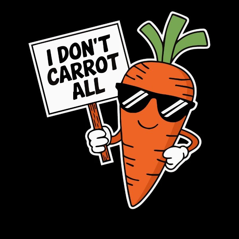 I Don't Carrot All Pun Vegetable