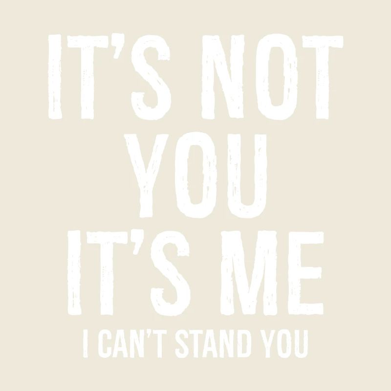 Ce n’est pas toi C’est moi Je ne te supporte pas drôle