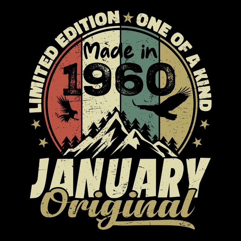 Geburtstag Januar 1960 - Original Januar 1960