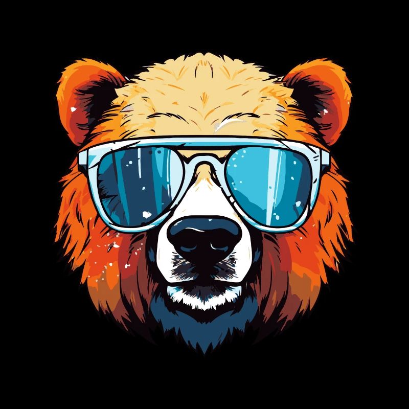 Polar Bear Head Cool Polar Bear