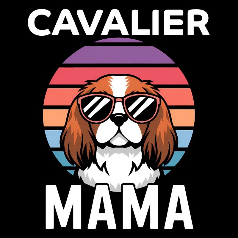 Cavalier King Charles Spaniel Disant Maman Cadeau