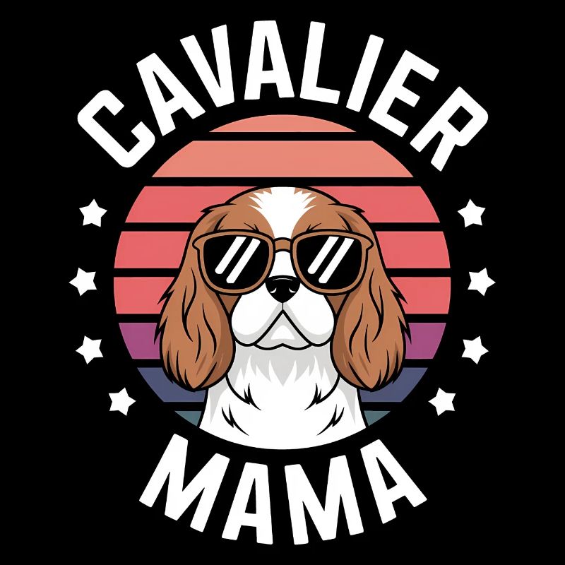 Cavalier King Charles Spaniel Spruch Mama Geschenk