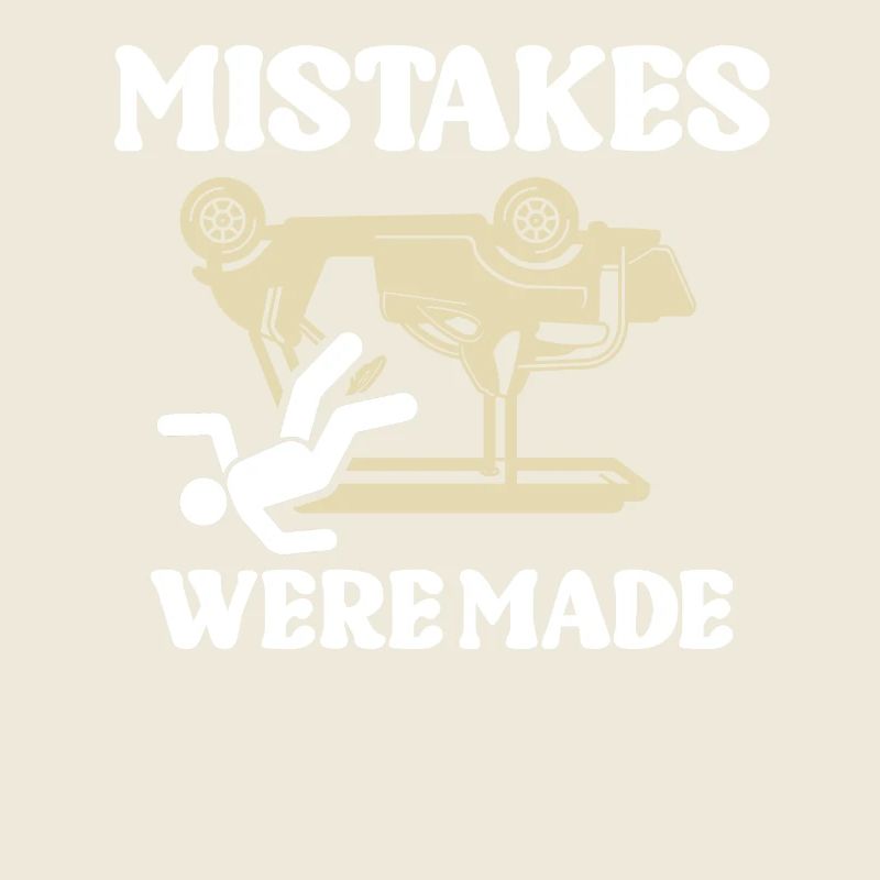 Fehler Wurden Gemacht Humorvoller Auto-Unfall