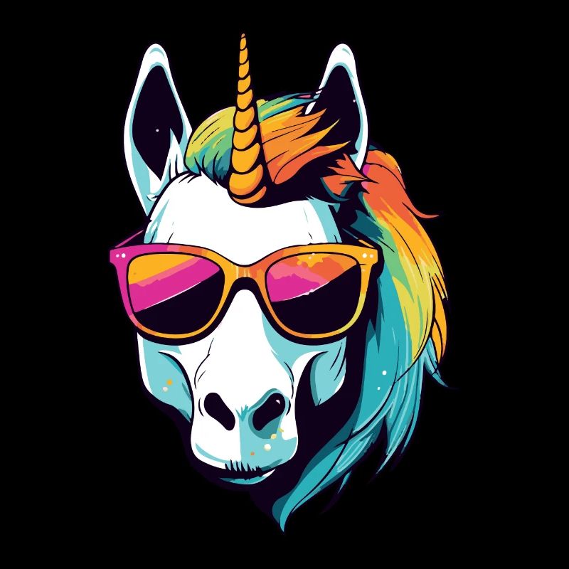 Einhorn Kopf Porträt