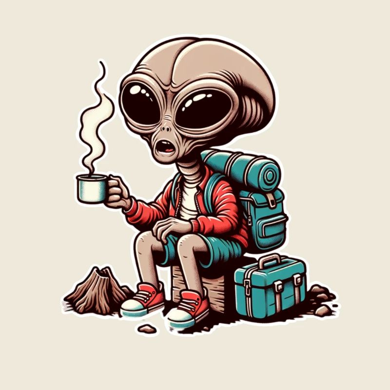 Hiking Alien Coffee Mountains