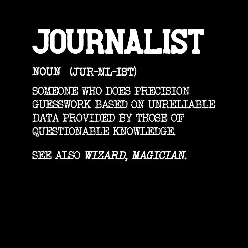 Journaliste Humour Définition Nom Créatif