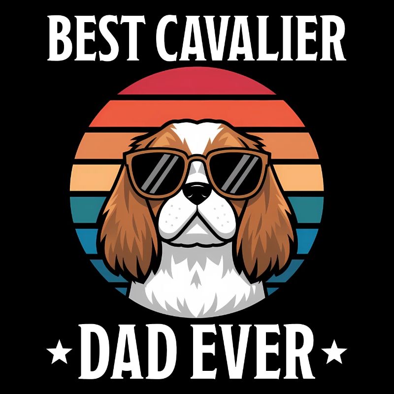 Cavalier King Charles Spaniel Saying Dad Gift