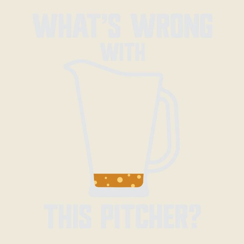 What's Wrong With This Pitcher? Humorvolle Grafik