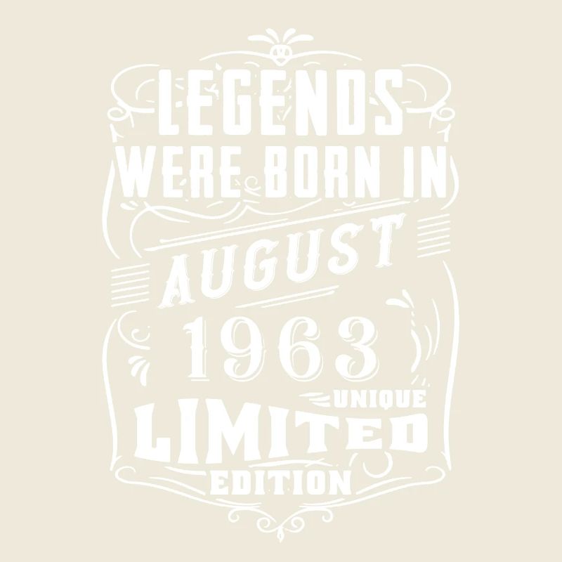 Anniversaire Août 1963 Année Edition Limitée Légende
