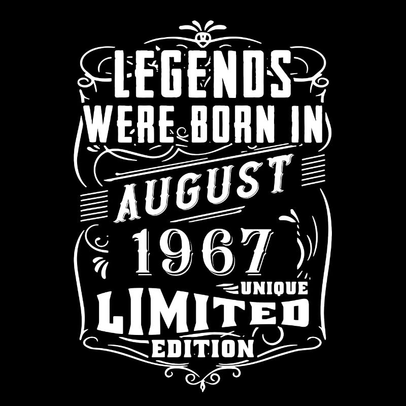 Anniversaire Août 1967 Année Edition Limitée Légende