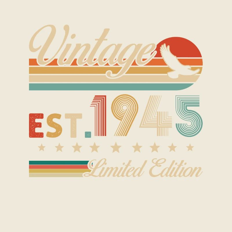 80 Years 1945 Vintage Retro Birthday Gift